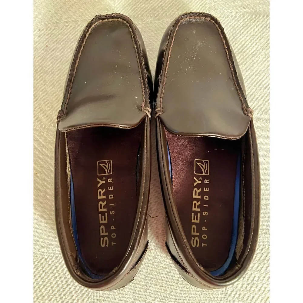 Sperry’s Men's Davenport Brown Venetian Driving Loafer Sz 8.5 Actor Wore On TV